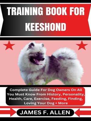 cover image of TRAINING BOOK FOR KEESHOND